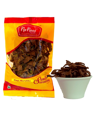 Ragi Murukku | Ragi Pakkoda | Finger Millet Pakkoda | Millet Snacks | 150 g Pack-150g-3