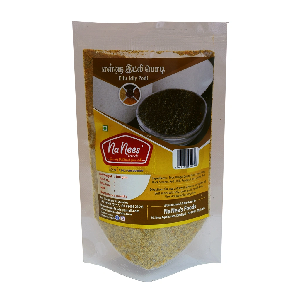 Ellu Idli Podi | Black Sesame Idli Dosa Chili Powder | 100 g Pack-ELLUPODI100G