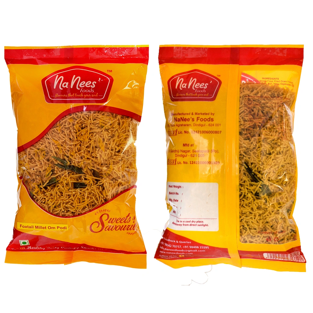 Thinai Om Podi | Foxtail Om Podi | Foxtail Bhujia | 175 g Pack-175g-1