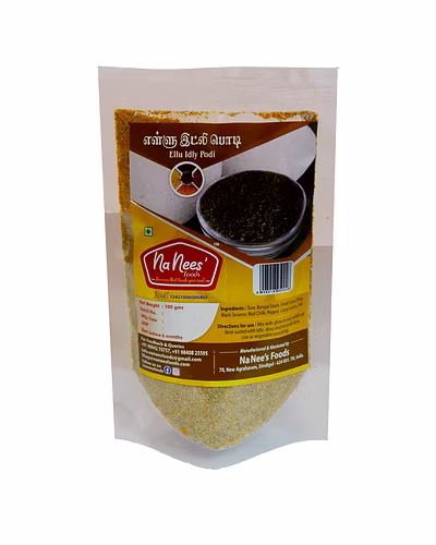Ellu Idli Podi | Black Sesame Idli Dosa Chili Powder | 100 g Pack-ELLUPODI100G