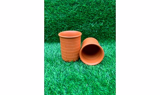 5-Inch Handmade Terracotta Clay Planter - Artisan Crafted Decor Accent