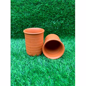 5-Inch Handmade Terracotta Clay Planter - Artisan Crafted Decor Accent