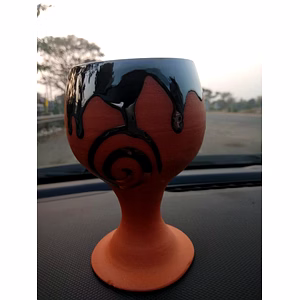 Clay Made wine glass
