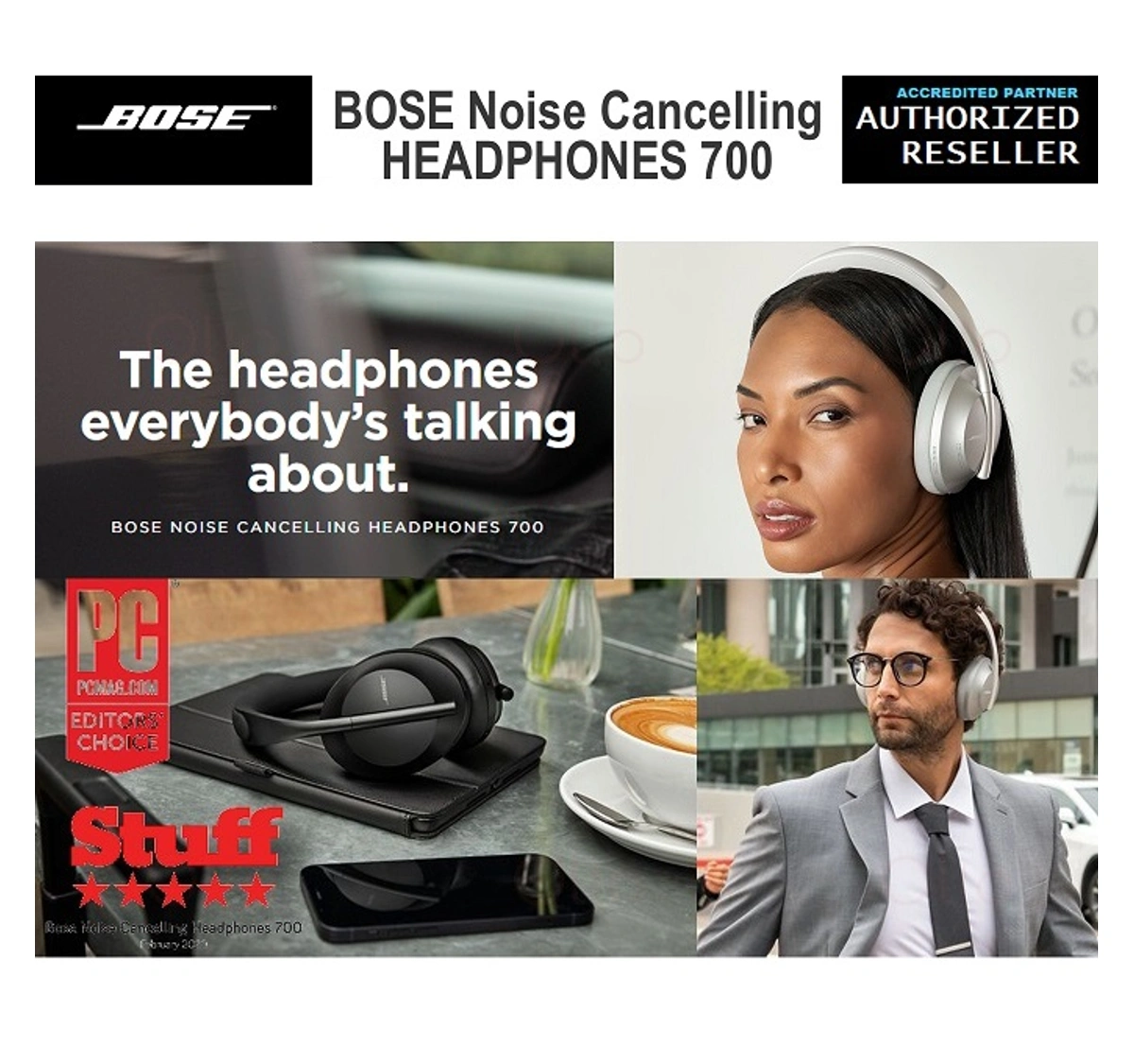 BOSE Noise Cancelling HEADPHONES 700 UC Wireless BT Music Work