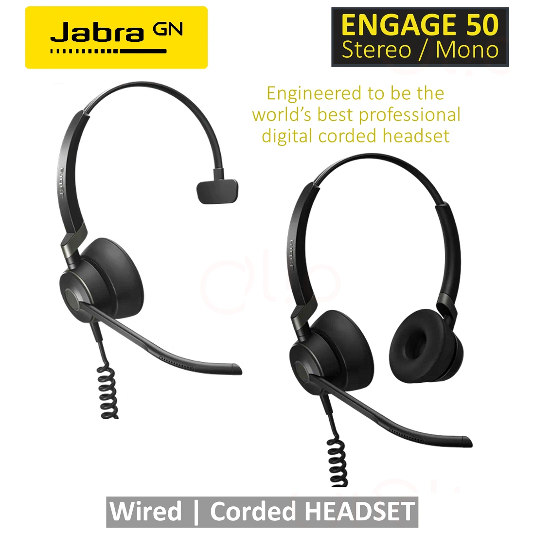 Jabra Engage50 パソコン用 ベッドセット有線 - PC周辺機器