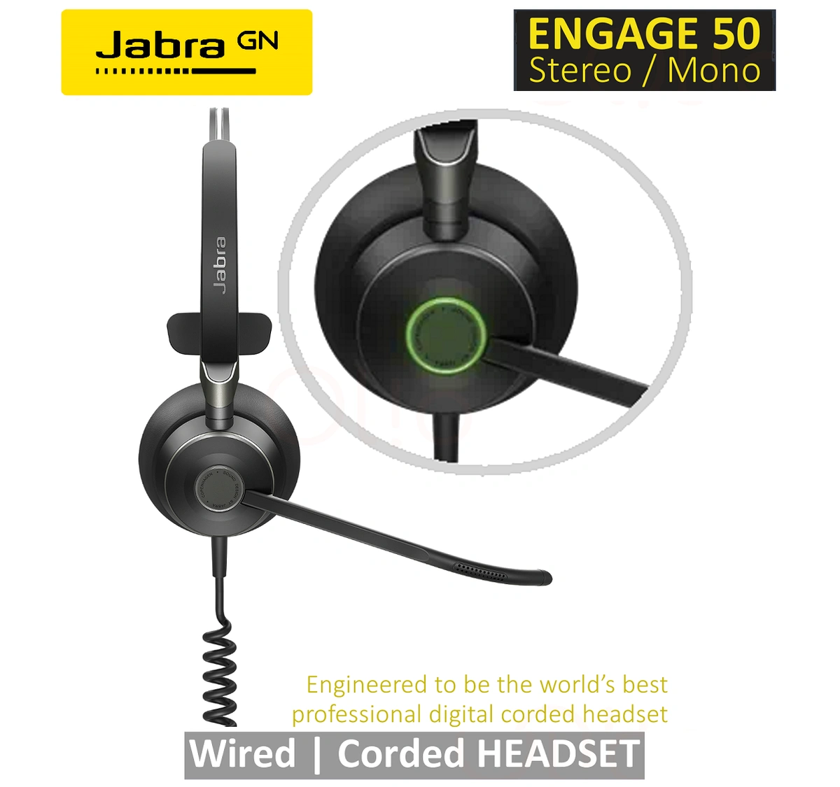 お試し価格！】 Jabra Engage50 Stereo ヘッドフォン | www.hexistor.com