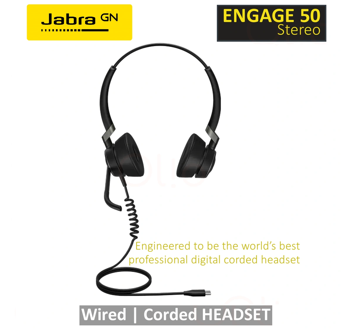 Jabra ENGAGE 50 Professional True Digital Intelligent Wired