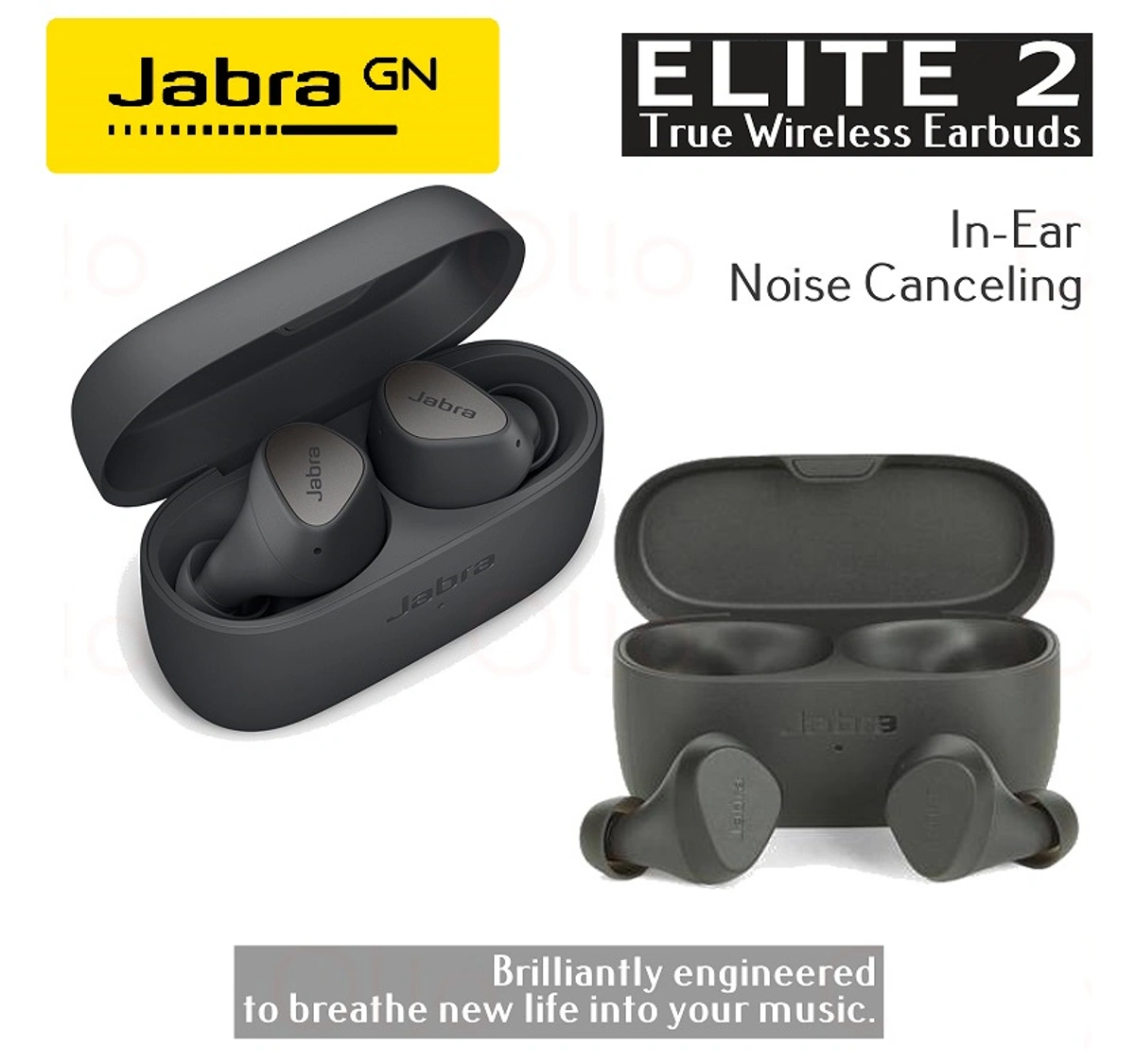 Jabra Elite 85t - True wireless earphones with mic - in-ear - Bluetooth -  active noise canceling - noise isolating - black 