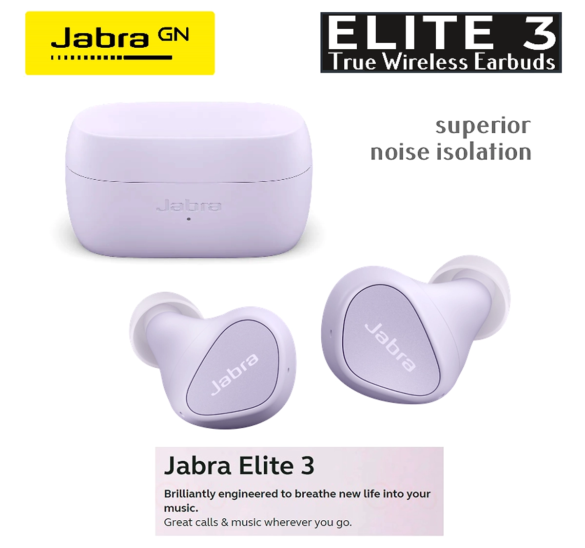 Jabra Elite 3 with Noise Isolation Bluetooth Headset Price in