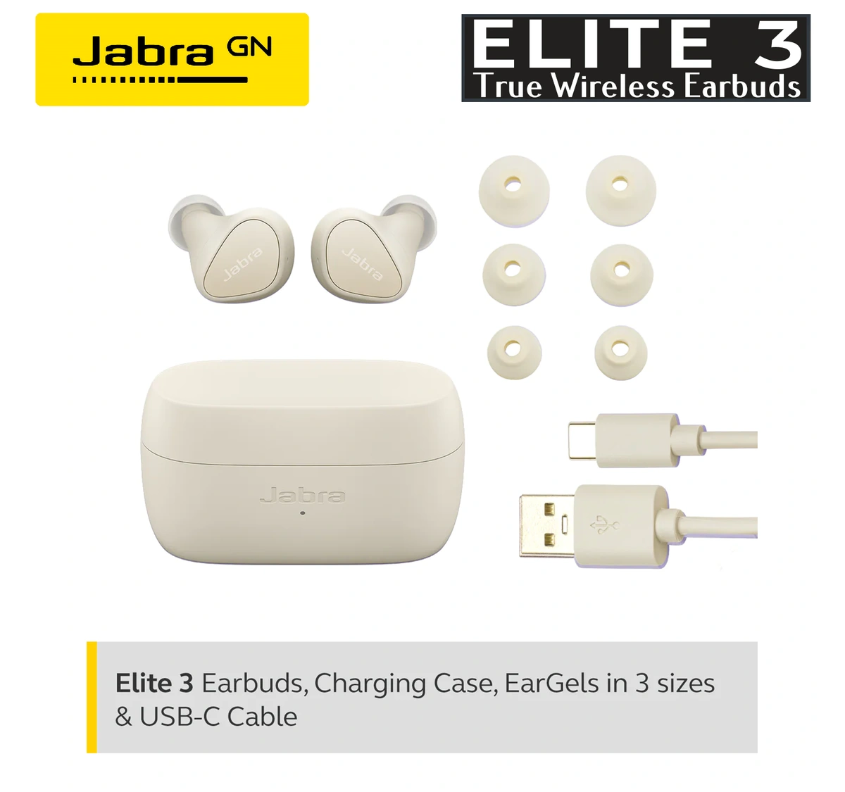 Jabra Elite 3 True Wireless In-Ear Earbud Charging Case