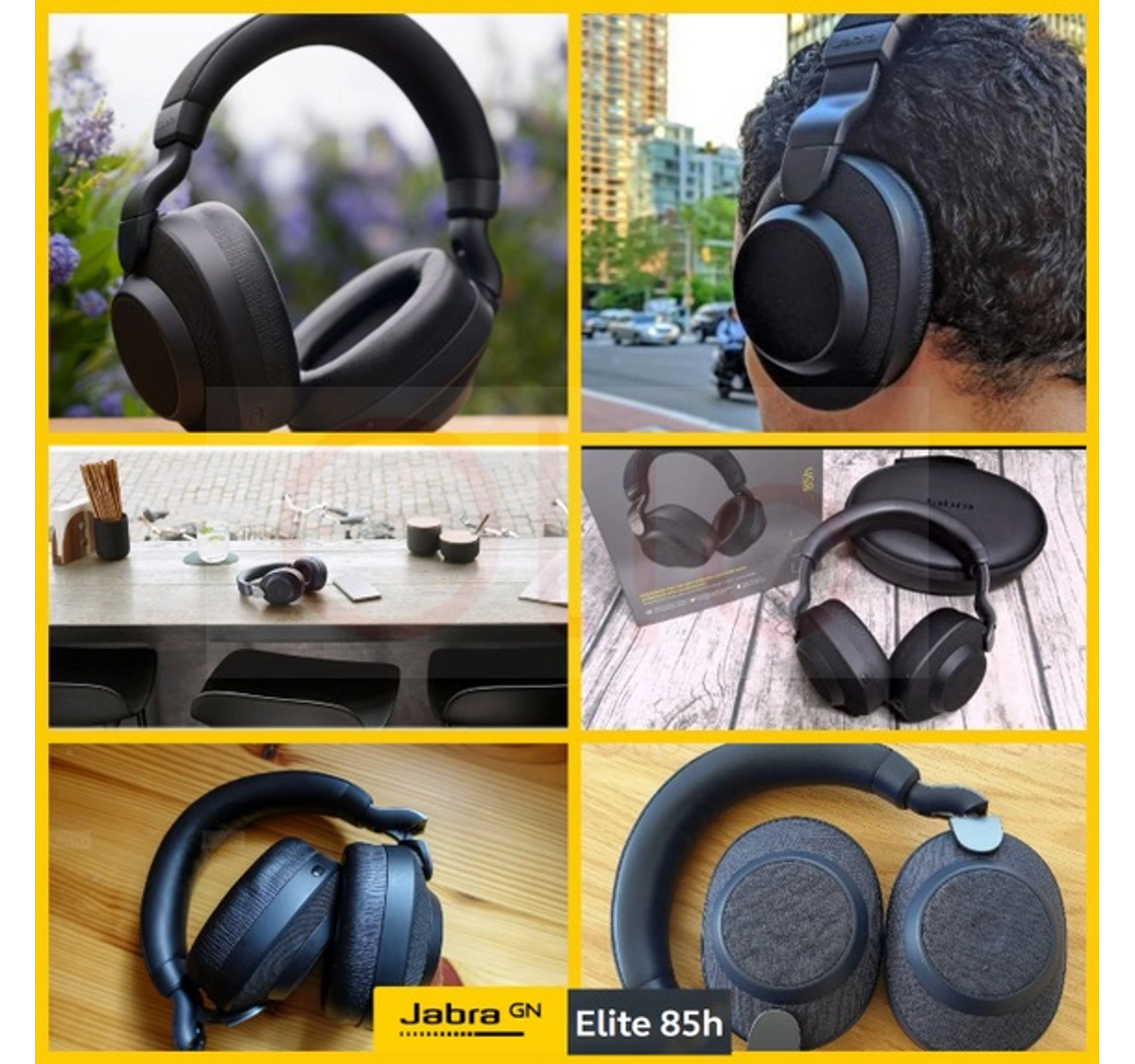 JABRA Elite 85h Wireless Headphone Travel Music Calls Noise