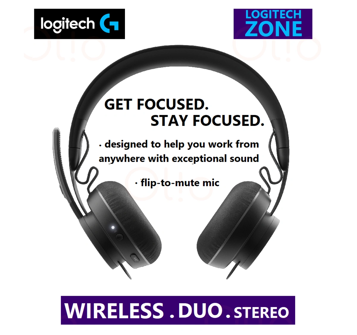 Logitech wired zone headset hot sale