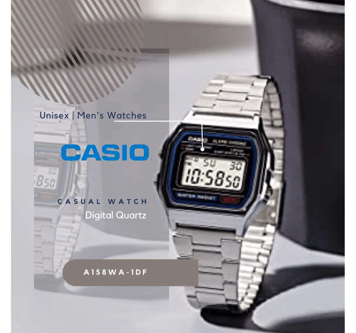 Reloj Casio Retro A158WA-1DF
