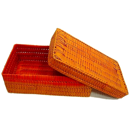 Palm Leaf Bangle Box Orange Color-109
