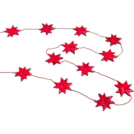 palm Leaf Star Hanging Red Color-241