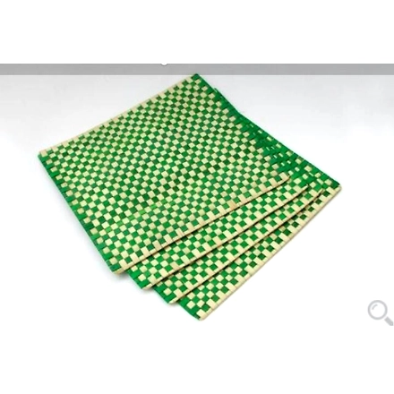 Palm Leaf Table Mat( Single mat) Cream &amp; Green Color-197