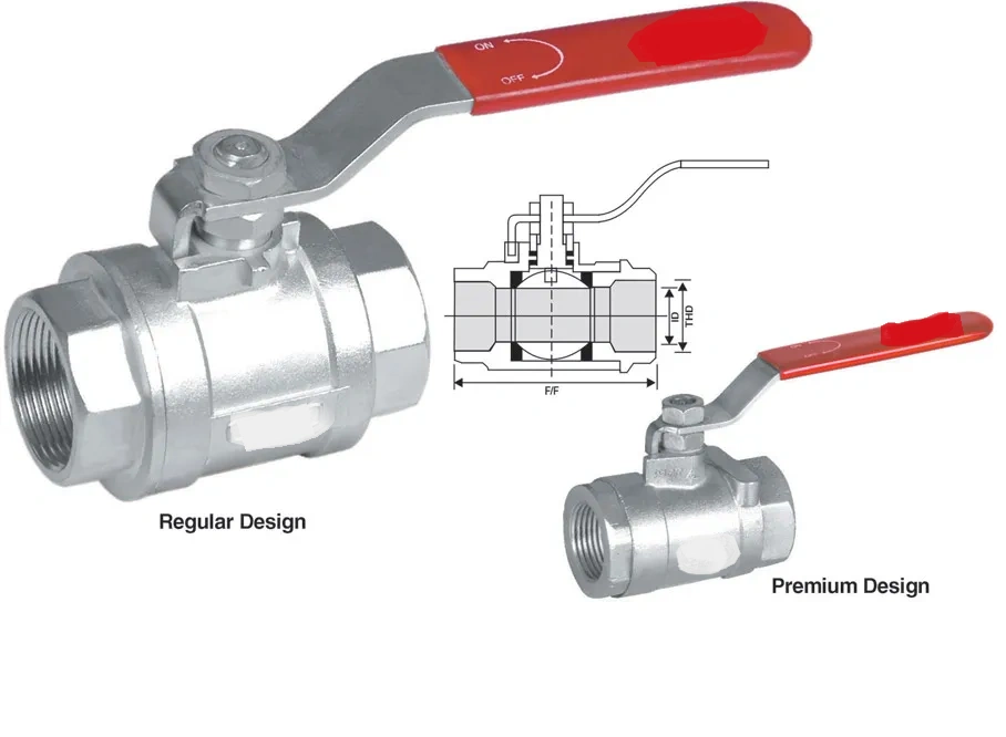 Brand New Factory Made Investment Casting CF8 1PC Screwed Ends Full Bore Ball Valve 15mm Manufacturer in India-6