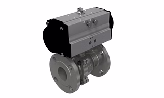 Double Acting Pneumatic Actuator Ball Valve