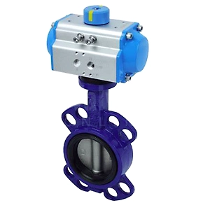 Double Acting Pneumatic Actuator Butterfly Valve
