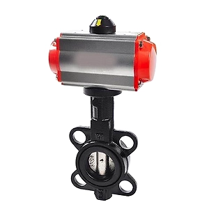 Single Acting Pneumatic Actuator Butterfly Valve