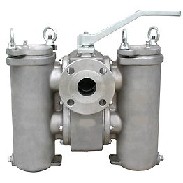 Duplex Strainer SS316L for Continuous Filtration