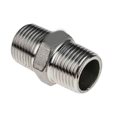 Stainless Steel Thread Pipe Fitting NPT/BSP SS304 Stainless Steel Extension Nipple Pipe Fittings-3
