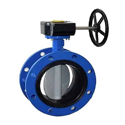 High-performance lug-style butterfly valve installed in a water treatment plant