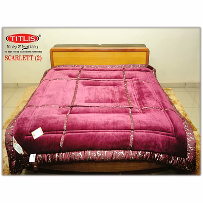 titlis double bed quilts - scarlett db (6 quilts carton)