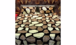 TITLIS Double Bed Sheet with 2 Pillow Covers - Davish (20 Sets Carton)