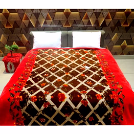 titlis double bed 4 kg. blanket - glitter minzo db (12 blankets carton of assorted colors and designs)