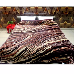 titlis double bed 4.1 kg. blanket - matrix db (12 blankets carton of assorted colors and designs)
