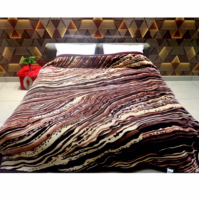 titlis double bed 4.1 kg. blanket - matrix db (12 blankets carton of assorted colors and designs)
