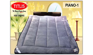 TITLIS Single Bed Reversible Quilts - Piano SB (10 Quilts Carton)