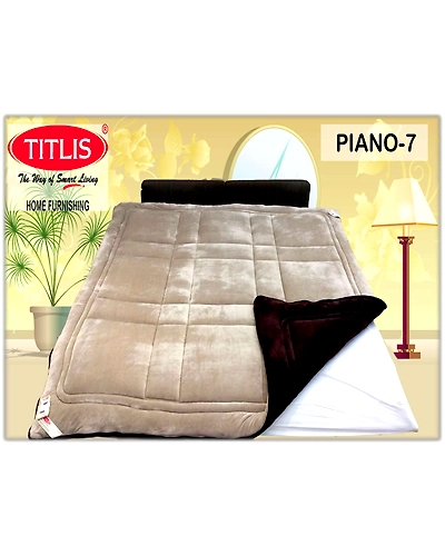 TITLIS Single Bed Reversible Quilts - Piano SB (10 Quilts Carton)-2