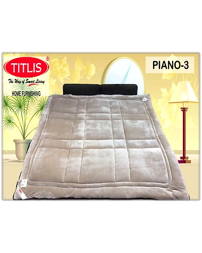 TITLIS Single Bed Reversible Quilts - Piano SB (10 Quilts Carton)-3