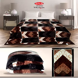TITLIS Single Bed 2.8 Kg. Blanket - Matrix SB (16 blankets carton of assorted colors and designs)