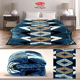 titlis single bed 1.8 kg. blanket - oscar sb (20 blankets carton of assorted colors and designs)