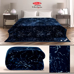 titlis double bed 2.8 kg. blanket - oscar db (16 blankets carton of assorted colors and designs)
