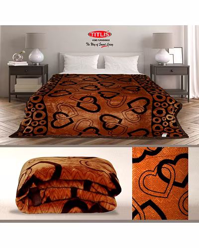 TITLIS Single Bed 1.8 Kg. Blanket - Rydey SB (20 blankets carton of assorted colors and designs)-9
