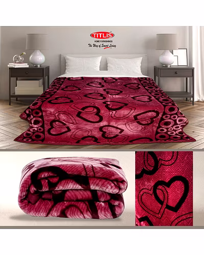 TITLIS Single Bed 1.8 Kg. Blanket - Rydey SB (20 blankets carton of assorted colors and designs)-8