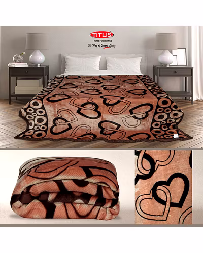 TITLIS Single Bed 1.8 Kg. Blanket - Rydey SB (20 blankets carton of assorted colors and designs)-7