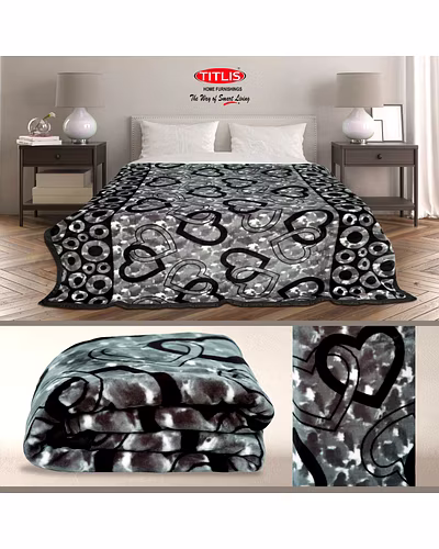 TITLIS Single Bed 1.8 Kg. Blanket - Rydey SB (20 blankets carton of assorted colors and designs)-5