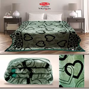 TITLIS Double Bed 2.8 Kg. Blanket - Rydey DB (16 blankets carton of assorted colors and designs)