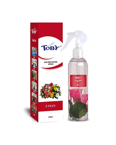 Toby Air Freshener Spray - Sandal (270 ml) | Transparent Bottle | Long-Lasting Sandalwood Fragrance-TOBYTulip
