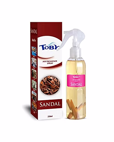 Toby Air Freshener Spray | Long-Lasting Fragrance | Transparent Bottle (270 ml)-TOBYSANDAL