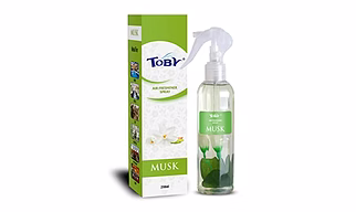 Toby Air Freshener Spray | Long-Lasting Fragrance | Transparent Bottle (270 ml)