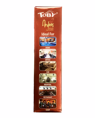 Toby Air Freshener Spray | Long-Lasting Fragrance | Transparent Bottle (270 ml)-Ardaas-2