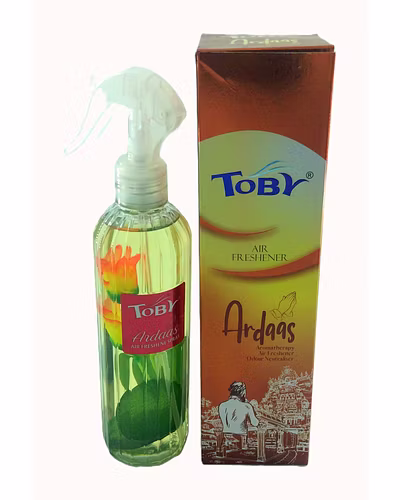 Toby Air Freshener Spray | Long-Lasting Fragrance | Transparent Bottle (270 ml)-TOBYArdaas