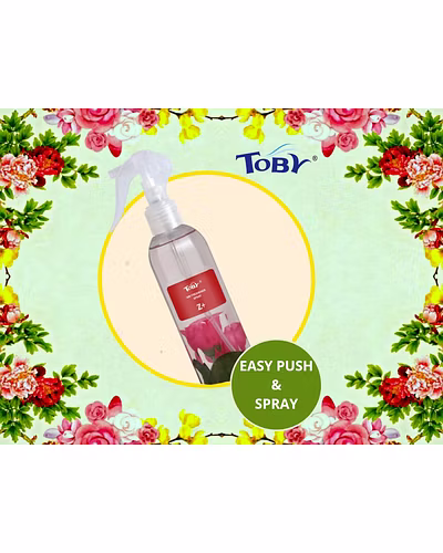 Toby Air Freshener Spray | Long-Lasting Fragrance | Transparent Bottle (270 ml)-Sweet Home-1