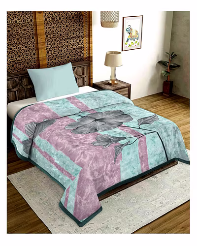 Monte Carlo Single Bed Blanket - PEARL (2 Ply, Ultra Soft)-4